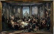 Thomas Couture The Romans of the Decadence oil painting